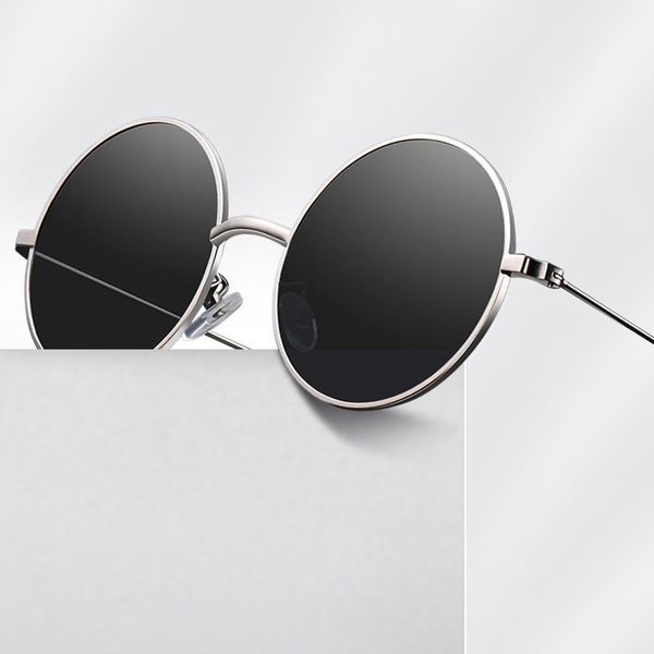 

antique round sunglasses uv400 polarized beach fashion black vintage driving sun glasses with zip case frames