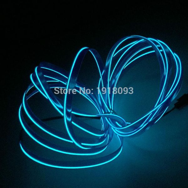 

2.3mm-skirt 10color option flexible el wire rope tube neon light for costume dance decoration with dc-5v drive led strip strips