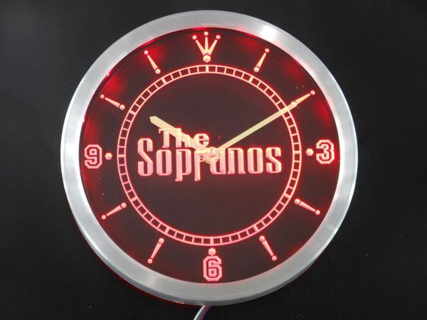 

wall clocks nc0216 the sopranos neon light signs led clock