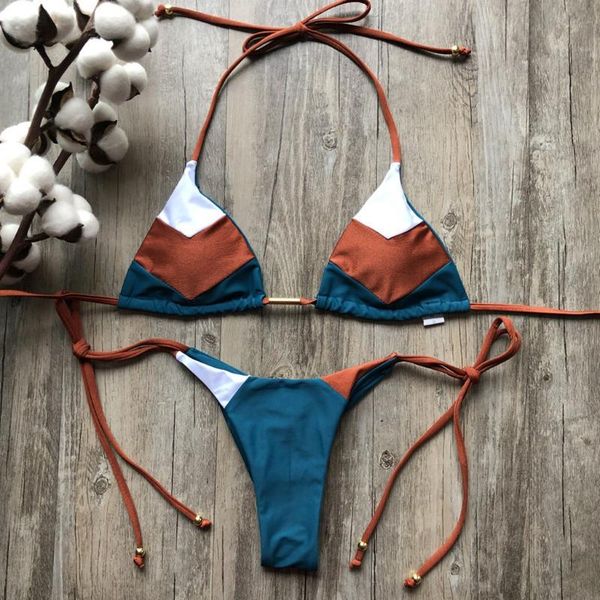 

women's swimwear bikini 2021 feshion set stamp sport push-up padded swimsuit women tankini bathing suit, White;black