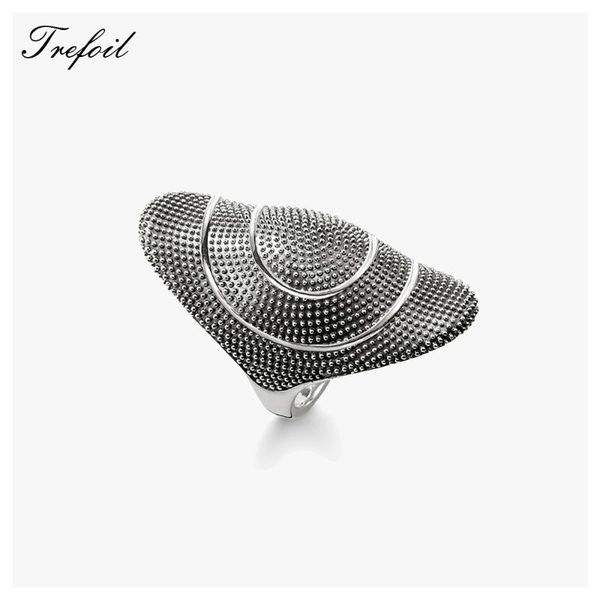 

cluster rings ring large statement kathmandu 925 sterling silver vintage design 2021 fine jewerly europe style bijoux gift for women men, Golden;silver