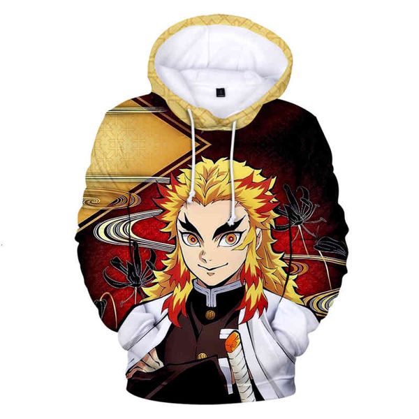 

men's hoodies & sweatshirts kids demon slayer kimetsu no yaiba 3d boys girls fashion casual coat children clothes zgx9, Black