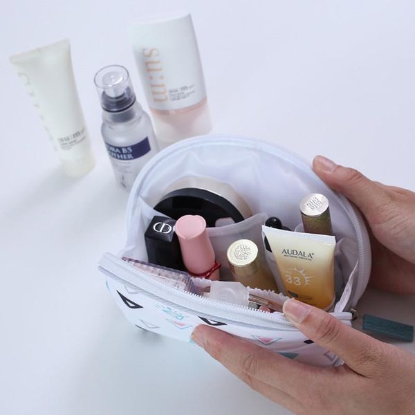 

fashion personality cosmetic bag women makeup pouch toiletry organizer case travel necessaries bags & cases