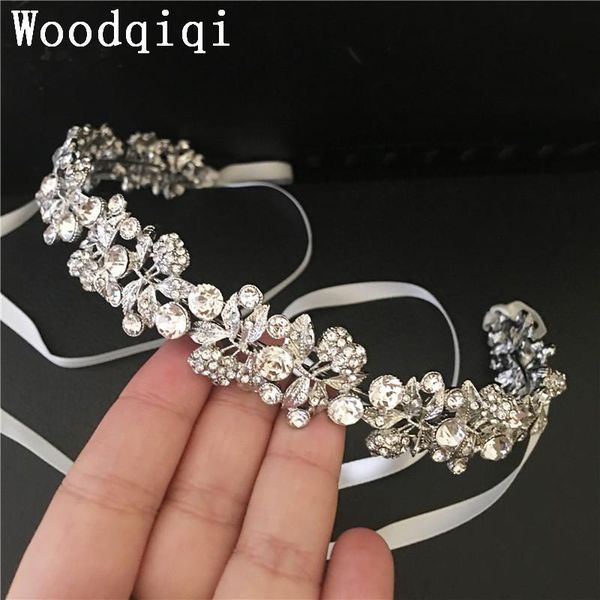 

hair clips & barrettes woodqiqi brides crown garland aksesoris wedding accesorios de boda mujer band bijoux front, Golden;silver
