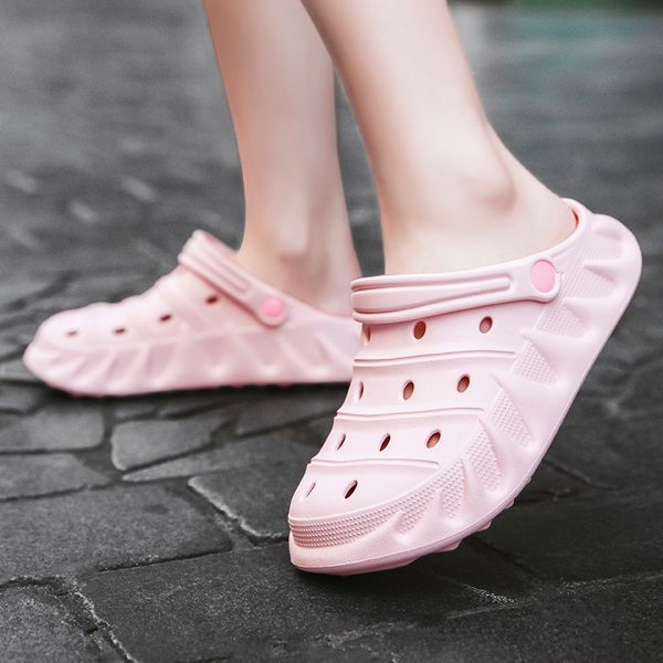 

2021 latest style thick bottom trend fashion flame lovers wear-resistant breathable sandals slippers 36-45, Black