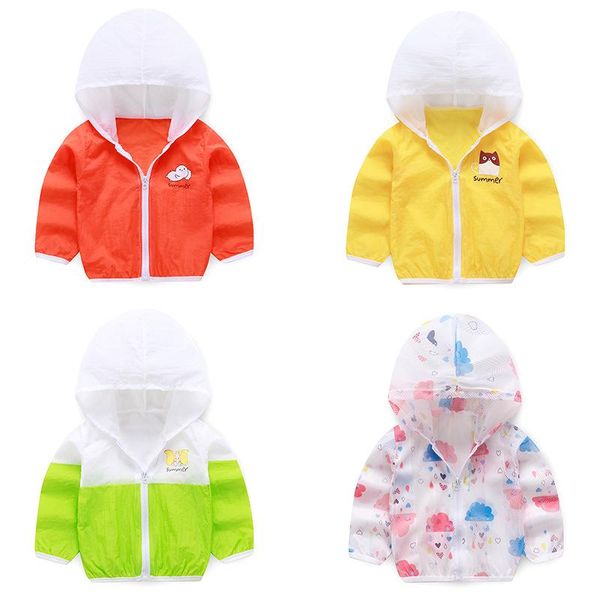 

jackets summer children's sun protection clothing outdoor breathable lightweight jacket thin, Blue;gray
