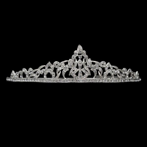 

hair clips & barrettes rhinestone crowns austrian crystals vintage tiaras for bridal wedding jewelry accessories women birthday crown cr1500, Golden;silver