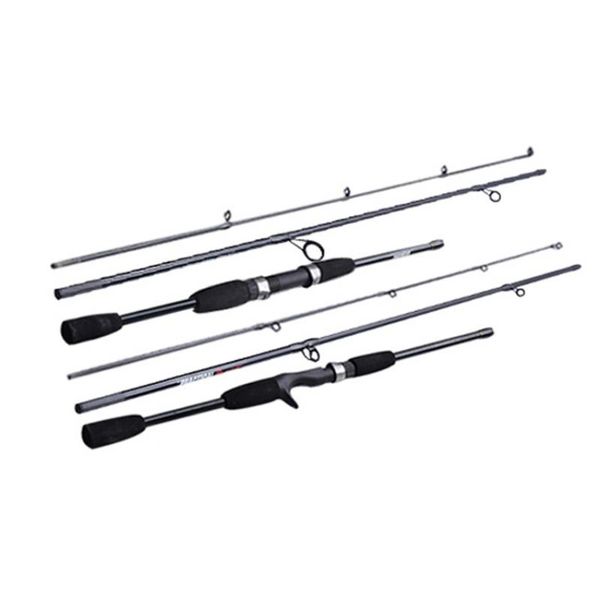 

2.1 m 3 section rotary portable fishing fiberglass hand rod gear boat rods