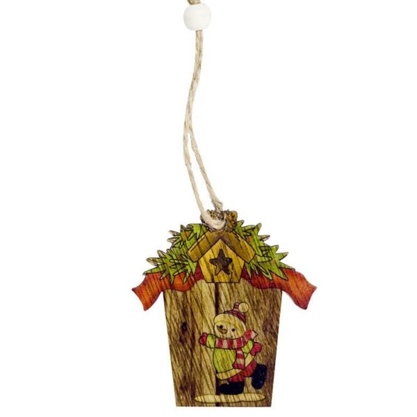 

christmas decorations tree wooden pendants ornaments santa snowman home decor party fbs889