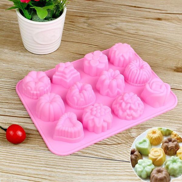 

silicone 3d chocolate soap mold cake candy baking mould pan tray molds #13 & pastry tools
