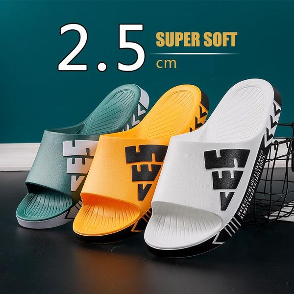 

slippers cool male female summer outdoor beach shoes casual breathable flip flops man non-slip indoor bathroom, Black