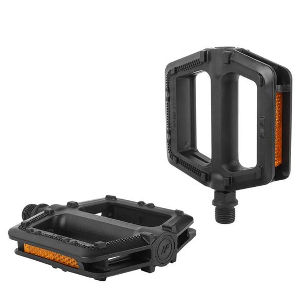 

bike pedals 1pairs bicycle pedal ultralight anti slip mtb mountain road flat platform with reflector cycling parts accessories