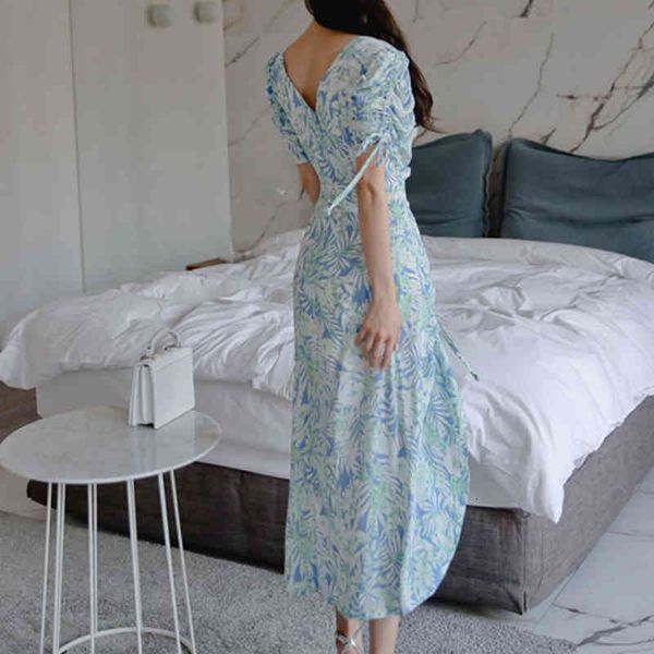 

dresses elegant printed long office women summer simple sheath es v-neck casual party bodycon bohemia vestidos, Black;gray