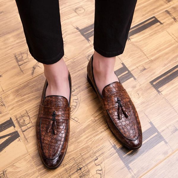 

dress shoes formal men pointed toe casual wedding party liesure oxfords drop, Black