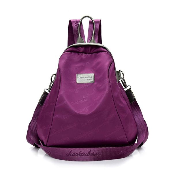 

backpack 2021 sac multifonction femme purple nylon bag foldable college woman shoulder bagpack girls school bags mochilas viajes