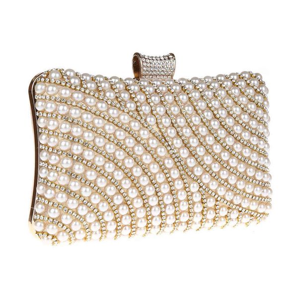 

popular shiny pearl bag rhinestone imitation dinner super practical and easy to take pillow 7260
