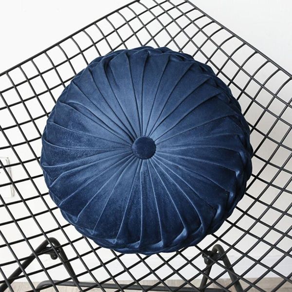 

cushion/decorative pillow cushion european sofa waist bed headrest round handmade pleated pumpkin