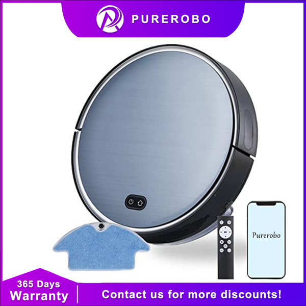 

vacuum cleaners purerobo f8 robot cleaner, wi-fi and intelligent control, with water tank, efficient cleaning mopping for carpet