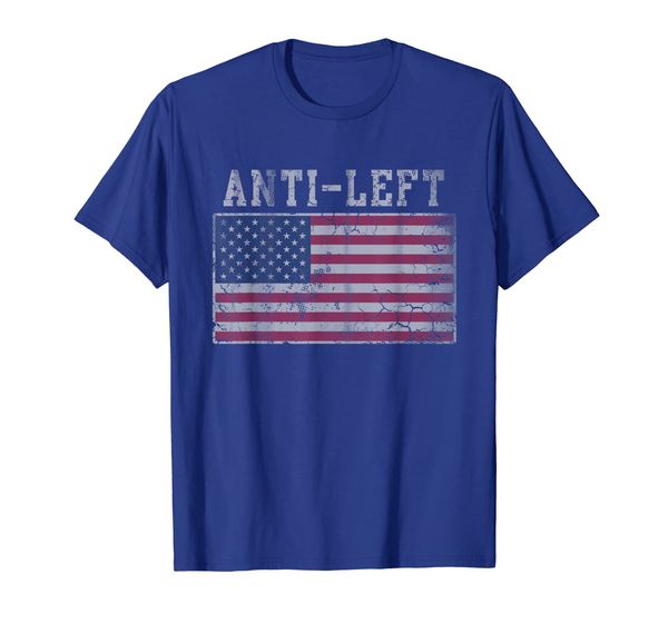 

anti left conservative t-shirt, White;black
