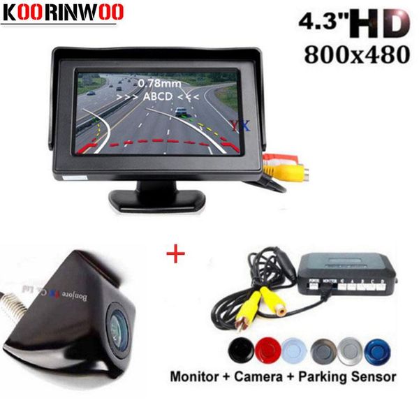 

car rear view cameras& parking sensors koorinwoo 4 radars metal body trajectory moving line camera monitor black parktronic