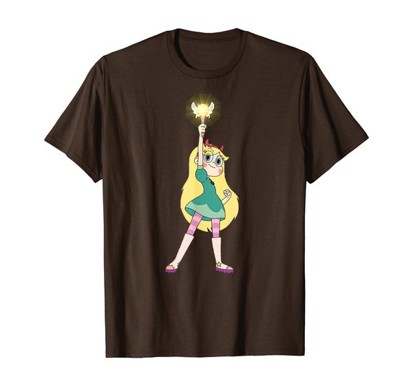 

star butterfly vs. the forces of evil t-shirt, White;black