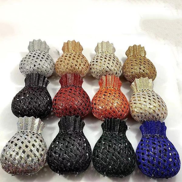 

colors 2021 gold/silver/blue/red clutch handbag evening crystal party wedding purses fashion lady mini dinner prom bags