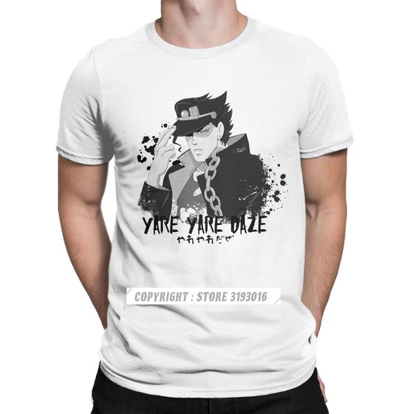 

ccccsportyare yare daze t shirts retro brand new t shirt jojos bizarre adventure anime jjba manga christmas tees camisas hombre male, Black;yellow