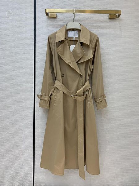 

women's trench coats autumn 2021 women fashion, Tan;black