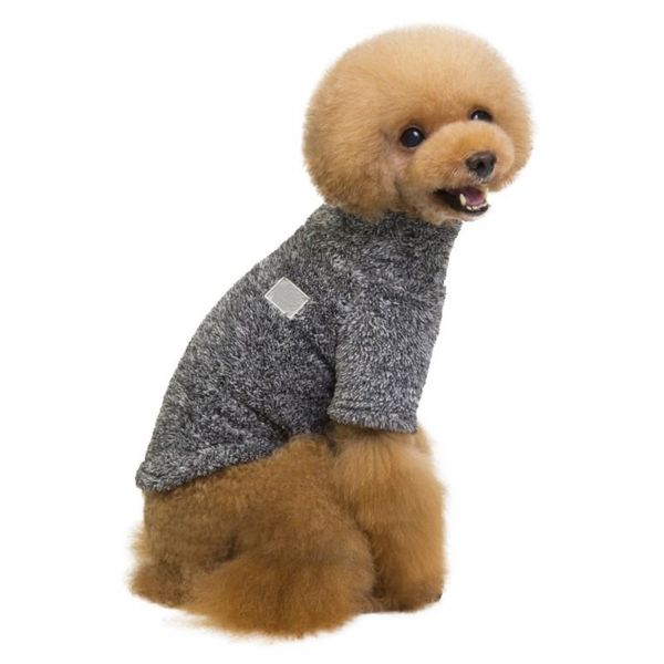 

dog apparel soft pet clothes jacket small chihuahua winter coat clothing thickened cashmere solid color warm costume