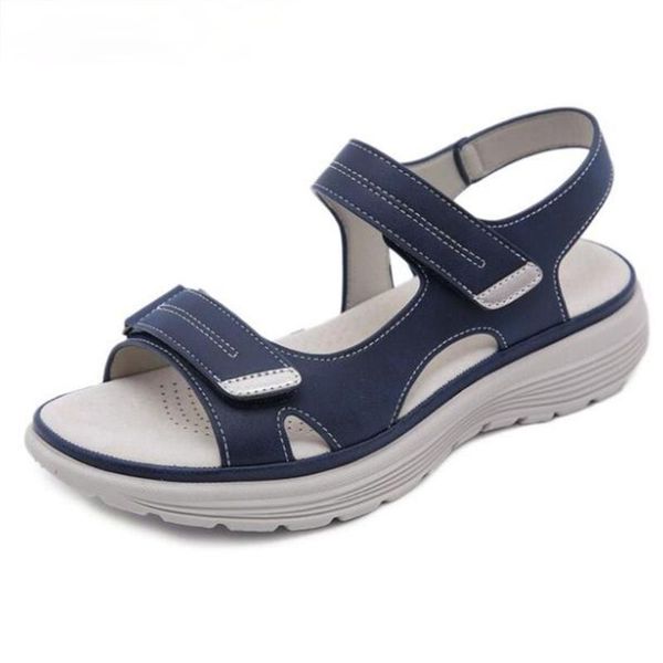 

sandals shoes women comfortable ladies slip-on wedge sports beach walk summer fashion casual, Black