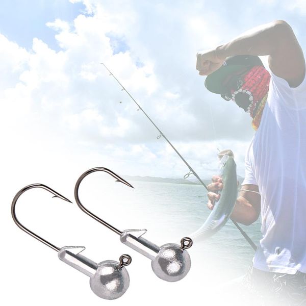 

fishing hooks 25pcs sets jig head lead fish unpainted worm circle hook for carp