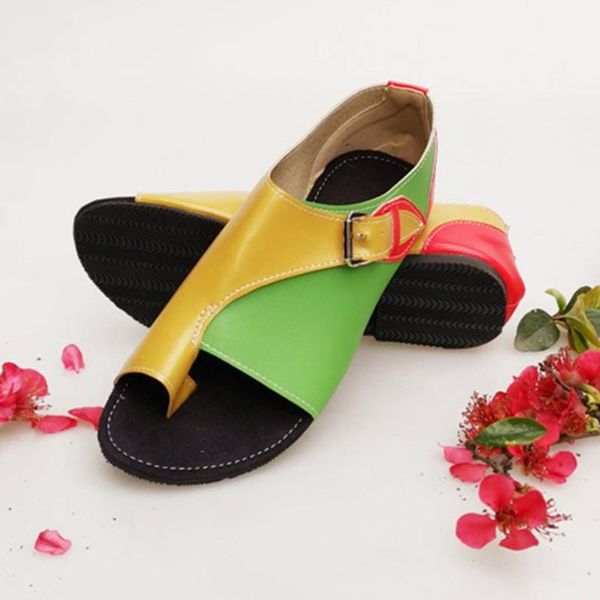 

ladies shoes and sandals women roman style soft comfortable leisure flat sandal buckle strap walking scarpe donna, Black