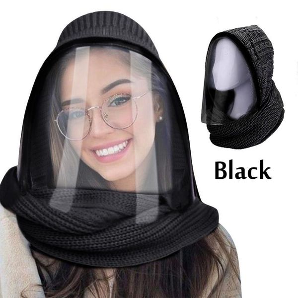 

clothing & wardrobe storage transparent full face mask scarves hooded hat reusable outdoor sports headwear winter scarf warm cycling
