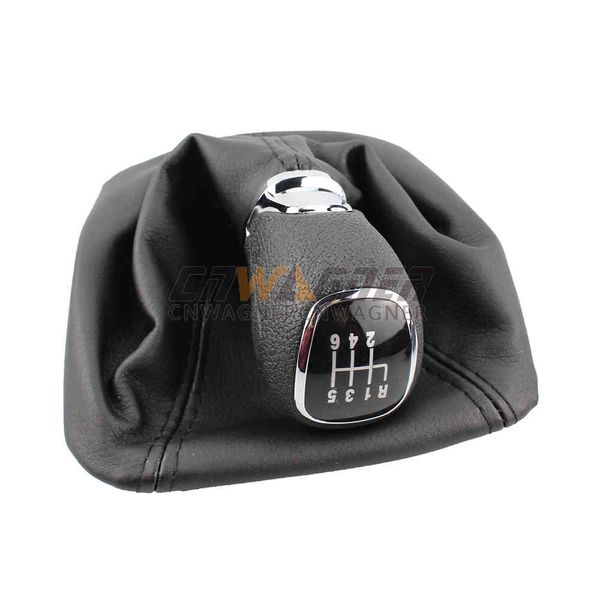 

5 6 speed leather car shift gear knob lever gaitor boot cover for octavia 2007-2014