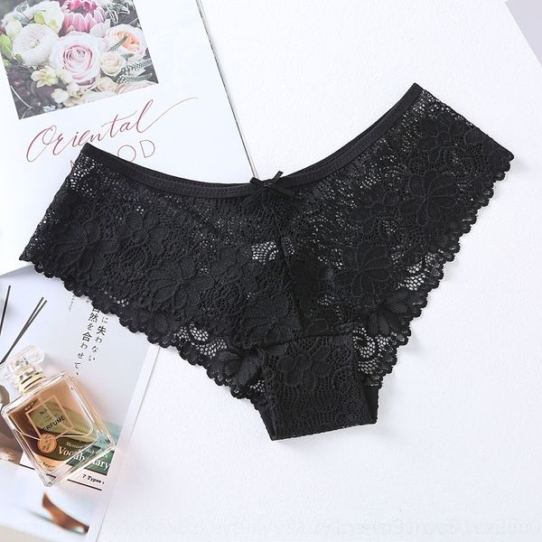 

jjk lace transparent women's hollow arout breathable hip lifting briefswomen's underwear lace transparent hollow underwe, Red;black