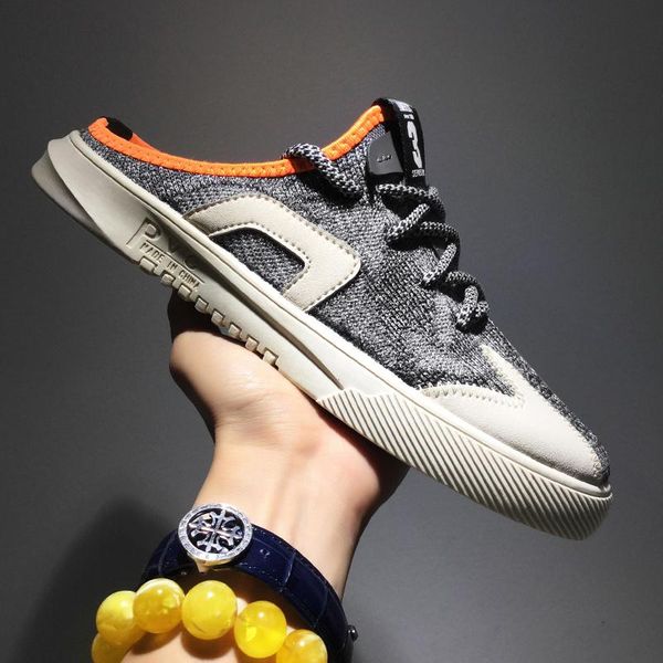 

sandals 2021 summer style men comfortable men's fashion design breathable casual beach shoes outdoor walking for, Black