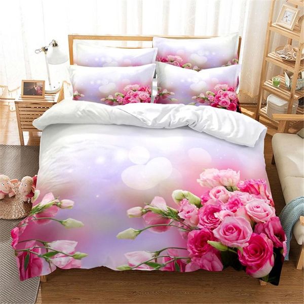 

bedding sets 3d flower set  duvet cover bed cotton bedroom