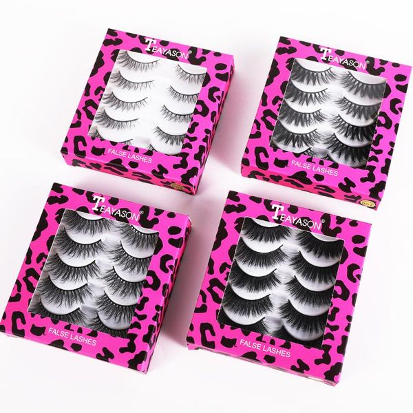 

pairs 3d mink hair false eyelashes natural/thick long eye lashes wispy makeup beauty extension natural volume fake