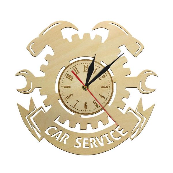 

wall clocks car service repair tools wooden clock auto watch vintage cool mechanic gift ideal for workshop