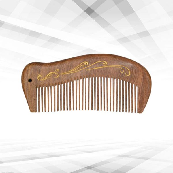 

hair brushes 1pc anti-static comb sandalwood carving scalp for girls ladies, Silver