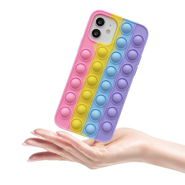 

silicone fidget toy phone cases for iphone 13 12 11 pro max xs xr 6s 7g 8g samsung a02 a32 a03s s21 a22 s20 fe a12 a52 a72 plus anti xnxiety