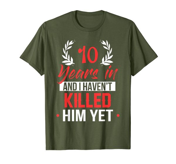 

10 Years In Shirt. 10th Year Anniversary Gift Idea for Her, Mainly pictures