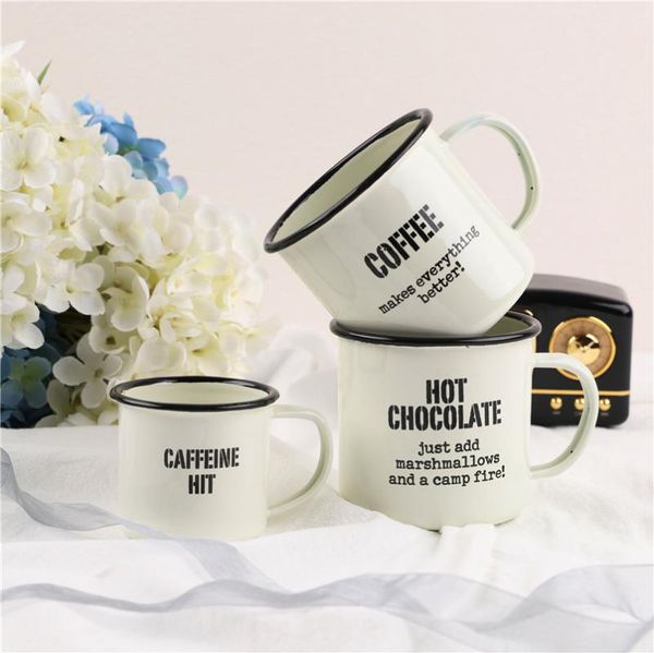 

mugs exported to uk enamel retro nostalgic mug tea cup coffee water