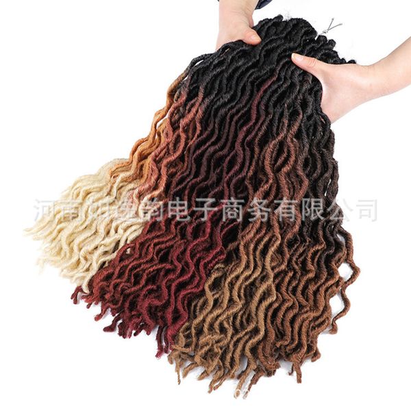 

dirty crochet locs gypsy wig women's hair braid, Black
