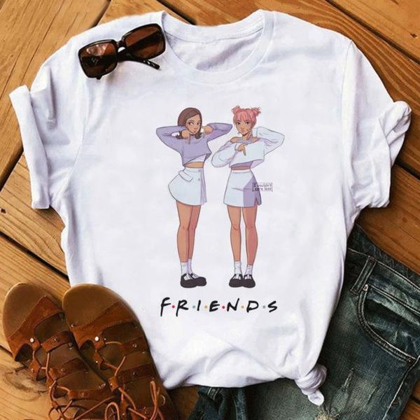 

women's t-shirt women t shirt summer tee white woman tshirt short sleeve friend