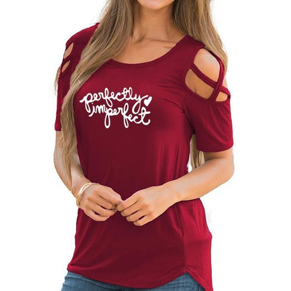 

women's t-shirt 2021 summer fashion perfect imperfect letter printing printed shirt large size female, White