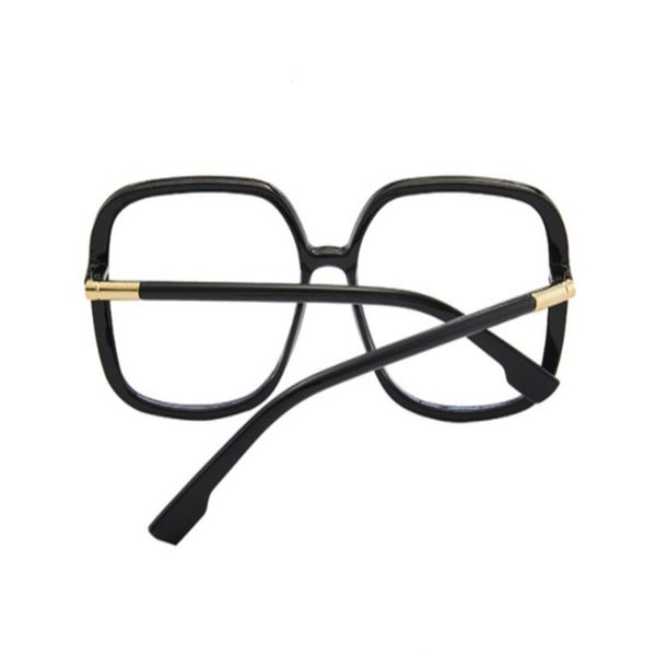 

big frame blue light proof glasses trend square thin face net red, Silver