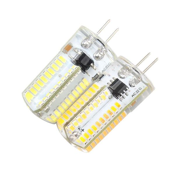 

bulbs 220v/110v smd 3014 g4 80leds led bulb lamp, warm white/white silicone light dimmable 2pcs/lot