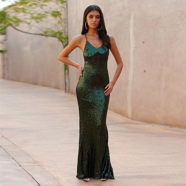 

casual dresses sequin dress woman party night 2021 summer clothes gothic mermaid & club women plus size, Black;gray