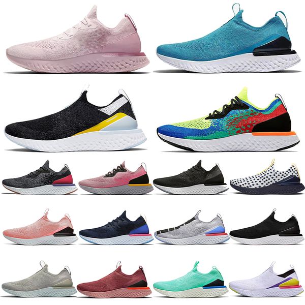 

sports sneakers epic mens womens running shoes fly knit v1 flynit v2 triple black all white tennis royal green pale yellow trainers outdoor